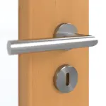 Detailansicht der Oberfläche von GARANT Doppelflügeltür inkl. Zarge Buche Exklusiv CPL mit Lichtausschnitt LA-2