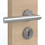 Detailansicht der Oberfläche von GARANT Doppelflügeltür inkl. Zarge Quer Authentic Achat CPL mit Lichtausschnitt LA-2