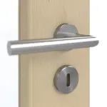 Detailansicht der Oberfläche von GARANT Doppelflügeltür inkl. Zarge Natura Ahorn CPL mit Lichtausschnitt LA-2