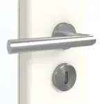 Detailansicht der Oberfläche von GARANT Doppelflügeltür inkl. Zarge W1000ST3 Premium Weiß GHK08 mit Lichtausschnitt LA-2