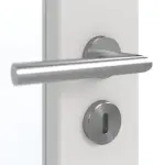 Detailansicht der Oberfläche von GARANT Doppelflügeltür inkl. Zarge 0160-60 Silver Grey CPL mit Lichtausschnitt LA-3