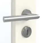 Detailansicht der Oberfläche von GARANT Doppelflügeltür inkl. Zarge 9417-60 Snow White CPL mit Lichtausschnitt LA-3