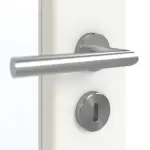 Detailansicht der Oberfläche von GARANT Doppelflügeltür inkl. Zarge U11209SD Edelweiß GHK08 mit Lichtausschnitt LA-3