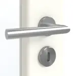 Detailansicht der Oberfläche von GARANT Doppelflügeltür inkl. Zarge W1000ST3 Premium Weiß GHK08 mit Lichtausschnitt LA-3