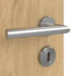 Detailansicht der Oberfläche von GARANT Doppelflügeltür inkl. Zarge Authentic Asteiche GCK08 mit Lichtausschnitt LA-4 bandseitig