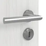 Detailansicht der Oberfläche von GARANT Doppelflügeltür inkl. Zarge Authentic Grigio CPL mit Lichtausschnitt LA-4 mittig