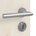 Detailansicht der Oberfläche von GARANT Doppelflügeltür inkl. Zarge Authentic Perl GCK08 mit Lichtausschnitt LA-4 mittig