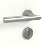 Detailansicht der Oberfläche von GARANT Doppelflügeltür inkl. Zarge W1000ST3 Premium Weiß GHK08 mit Lichtausschnitt LA-4 mittig