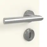 Detailansicht der Oberfläche von GARANT Doppelflügeltür inkl. Zarge 9417-60 Snow White CPL mit Lichtausschnitt LA-5 bandseitig