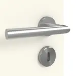 Detailansicht der Oberfläche von GARANT Doppelflügeltür inkl. Zarge 9417-60 Snow White CPL mit Lichtausschnitt LA-5 mittig