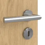 Detailansicht der Oberfläche von GARANT Doppelflügeltür inkl. Zarge Authentic Asteiche CPL mit Lichtausschnitt LA-5 mittig