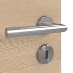 Detailansicht der Oberfläche von GARANT Doppelflügeltür inkl. Zarge Quer Authentic Achat GCK08 mit Lichtausschnitt LA-5 mittig