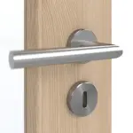 Detailansicht der Oberfläche von GARANT Doppelflügeltür inkl. Zarge Authentic Achat GCK08 mit Lichtausschnitt LA-5 schlossseitig