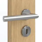 Detailansicht der Oberfläche von GARANT Doppelflügeltür inkl. Zarge Authentic Asteiche GCK08 mit Lichtausschnitt LA-5 schlossseitig