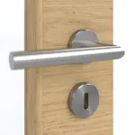 Detailansicht der Oberfläche von GARANT Doppelflügeltür inkl. Zarge Quer Authentic Asteiche CPL mit Lichtausschnitt LA-5 schlossseitig