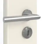 Detailansicht der Oberfläche von GARANT Doppelflügeltür inkl. Zarge 0140-60 Dawn Resopal mit Lichtausschnitt LA-6