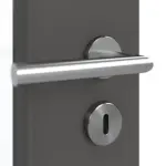 Detailansicht der Oberfläche von GARANT Doppelflügeltür inkl. Zarge 10622-60 Ebony CPL mit Lichtausschnitt LA-6