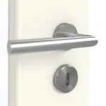 Detailansicht der Oberfläche von GARANT Doppelflügeltür inkl. Zarge 9417-60 Snow White CPL mit Lichtausschnitt LA-6