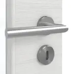 Detailansicht der Oberfläche von GARANT Doppelflügeltür inkl. Zarge Quer Authentic Grigio GCK08 mit Lichtausschnitt LA-6