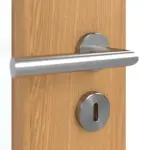 Detailansicht der Oberfläche von GARANT Doppelflügeltür inkl. Zarge Eiche Premium CPL mit Lichtausschnitt LA-6