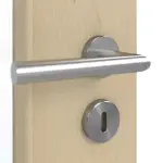 Detailansicht der Oberfläche von GARANT Doppelflügeltür inkl. Zarge Natura Ahorn GCK08 mit Lichtausschnitt LA-6