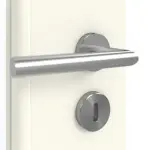 Detailansicht der Oberfläche von GARANT Doppelflügeltür inkl. Zarge 9417-60 Snow White CPL mit Lichtausschnitt LA-6 Sprosse SP0