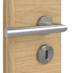 Detailansicht der Oberfläche von GARANT Doppelflügeltür inkl. Zarge Quer Authentic Asteiche GCK08 mit Lichtausschnitt LA-6 Sprosse SP0