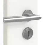 Detailansicht der Oberfläche von GARANT Doppelflügeltür inkl. Zarge U11209SD Edelweiß GHK08 mit Lichtausschnitt LA-6