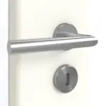 Detailansicht der Oberfläche von GARANT Doppelflügeltür inkl. Zarge W1000ST3 Premium Weiß GHK08 mit Lichtausschnitt LA-6