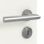 Detailansicht der Oberfläche von GARANT Doppelflügeltür inkl. Zarge 0135-60 Rain Resopal mit Lichtausschnitt LA-7