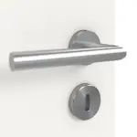 Detailansicht der Oberfläche von GARANT Doppelflügeltür inkl. Zarge Weißlack 9016 mit Lichtausschnitt LA-7