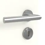 Detailansicht der Oberfläche von GARANT Doppelflügeltür inkl. Zarge U11026SD Kristallweiß GHK08 mit Lichtausschnitt LA-7