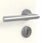 Detailansicht der Oberfläche von GARANT Doppelflügeltür inkl. Zarge 0105-60 Pearl White CPL mit Lichtausschnitt LA-8