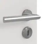 Detailansicht der Oberfläche von GARANT Doppelflügeltür inkl. Zarge 0160-60 Silver Grey CPL mit Lichtausschnitt LA-8