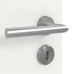 Detailansicht der Oberfläche von GARANT Doppelflügeltür inkl. Zarge Quer Authentic Bianco GCK08 mit Lichtausschnitt LA-8