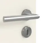 Detailansicht der Oberfläche von GARANT Doppelflügeltür inkl. Zarge Weißlack 9010 CPL mit Lichtausschnitt LA-8