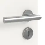 Detailansicht der Oberfläche von GARANT Doppelflügeltür inkl. Zarge Weißlack 9016 mit Lichtausschnitt LA-8