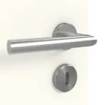 Detailansicht der Oberfläche von GARANT Doppelflügeltür inkl. Zarge 0105-60 Pearl White CPL mit Lichtausschnitt LA-9