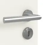 Detailansicht der Oberfläche von GARANT Doppelflügeltür inkl. Zarge 0135-60 Rain Resopal mit Lichtausschnitt LA-9