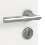 Detailansicht der Oberfläche von GARANT Doppelflügeltür inkl. Zarge Quer Authentic Bianco GCK08 mit Lichtausschnitt LA-9