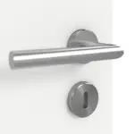 Detailansicht der Oberfläche von GARANT Doppelflügeltür inkl. Zarge D354-60 Designer White Resopal mit Lichtausschnitt LA-9