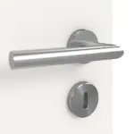 Detailansicht der Oberfläche von GARANT Doppelflügeltür inkl. Zarge Weißlack 9016 GHK08 mit Lichtausschnitt LA-9