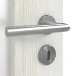 Detailansicht der Oberfläche von CLASSEN Doppelflügeltür Norwegische Esche CPL 4.12 mit Lichtausschnitt mit Zarge