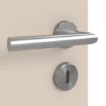 Detailansicht der Oberfläche von CLASSEN Doppelflügeltür Kaschmir CPL 4.13 mit Zarge