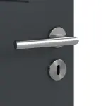 Detailansicht der Oberfläche von Signum 11 Basic Lack Anthrazit RAL 7016 Doppelflügeltür inkl. Zarge - Huga