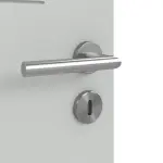 Detailansicht der Oberfläche von Signum 11 Basic Lack Grau RAL 7035 Doppelflügeltür inkl. Zarge - Huga