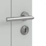 Detailansicht der Oberfläche von Groove 16 ProLine Lack Grau RAL 7035 Doppelflügeltür inkl. Zarge - Hörmann