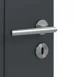 Detailansicht der Oberfläche von Signum 20 Basic Lack Anthrazit RAL 7016 Doppelflügeltür inkl. Zarge - Huga