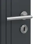 Detailansicht der Oberfläche von Groove 21 ProLine Lack Anthrazit RAL 7016 Doppelflügeltür inkl. Zarge - Hörmann