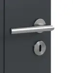 Detailansicht der Oberfläche von Groove 22 ProLine Lack Anthrazit RAL 7016 Doppelflügeltür inkl. Zarge - Hörmann